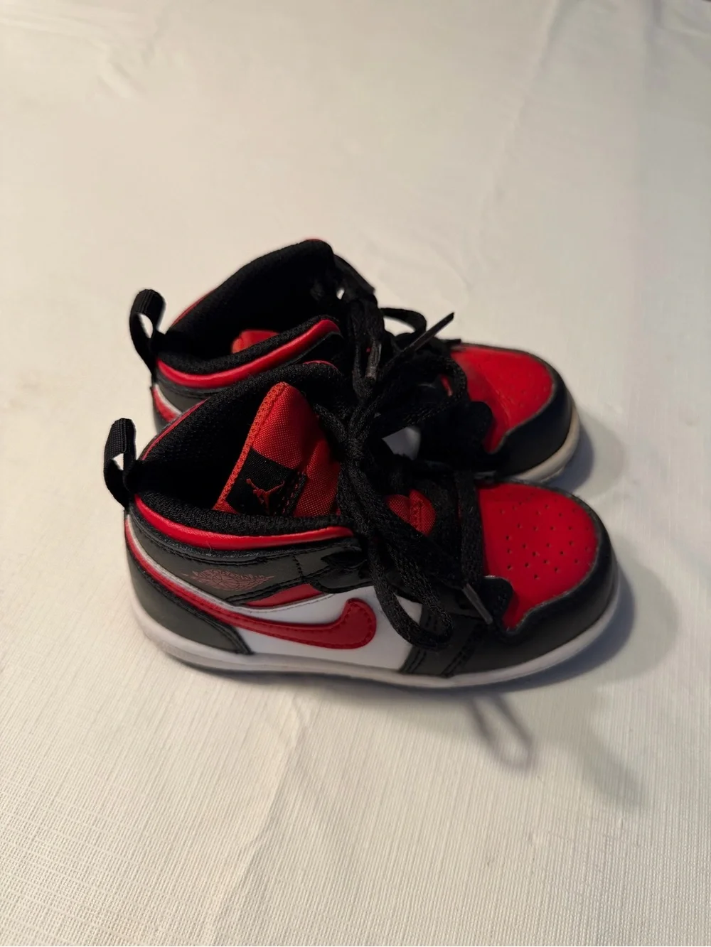 Nike Air Jordan Red and Black High-Top Sneakers